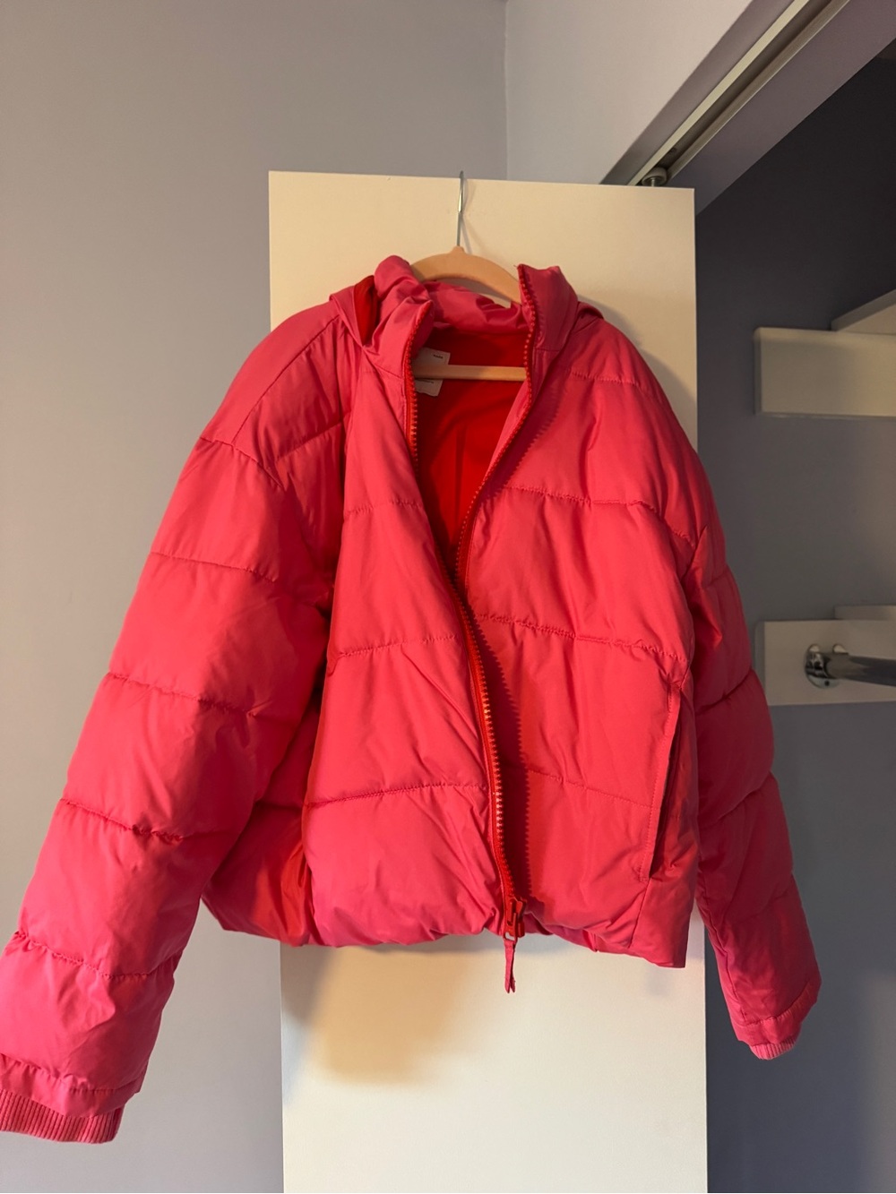 Crewcuts Bright Pink Puffer Jacket
